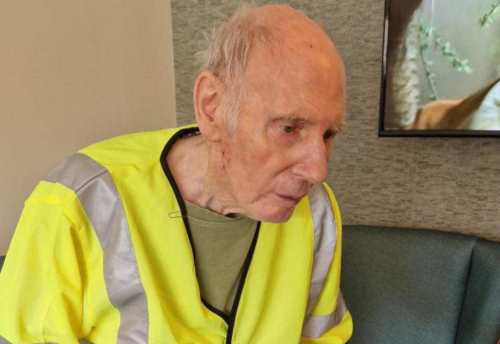 Brian Moore, resident at Ashlea Lodge Care Home in Sunderland 