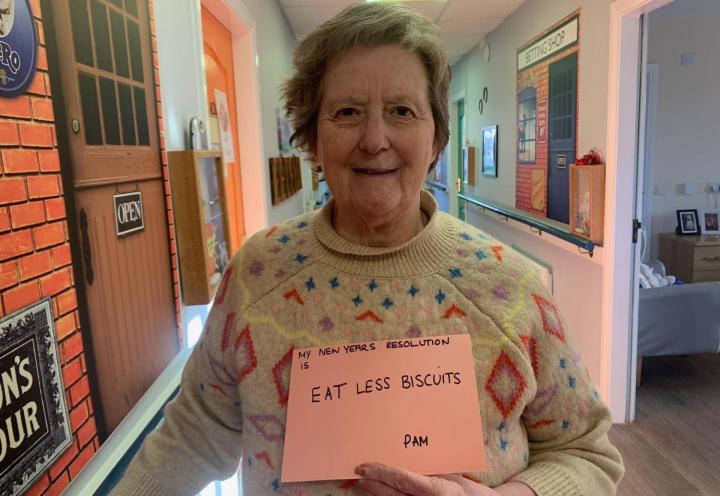 New Year's Resolution from resident at Paddock Stile Manor Dementia Care Home