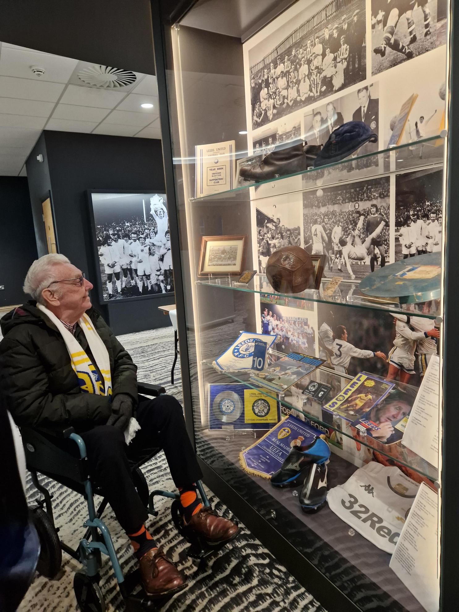Bernard visiting Elland Road Stadium in Leeds