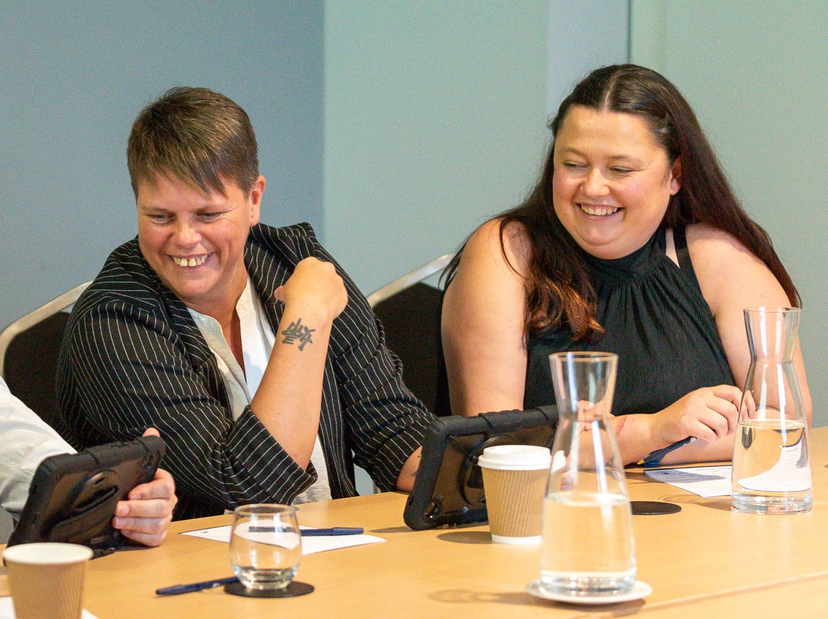 Photo of Lisa-Marie and Sarah at 2024 conference