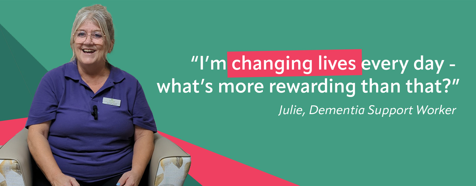 Julie, DSW at Langfield Care Home