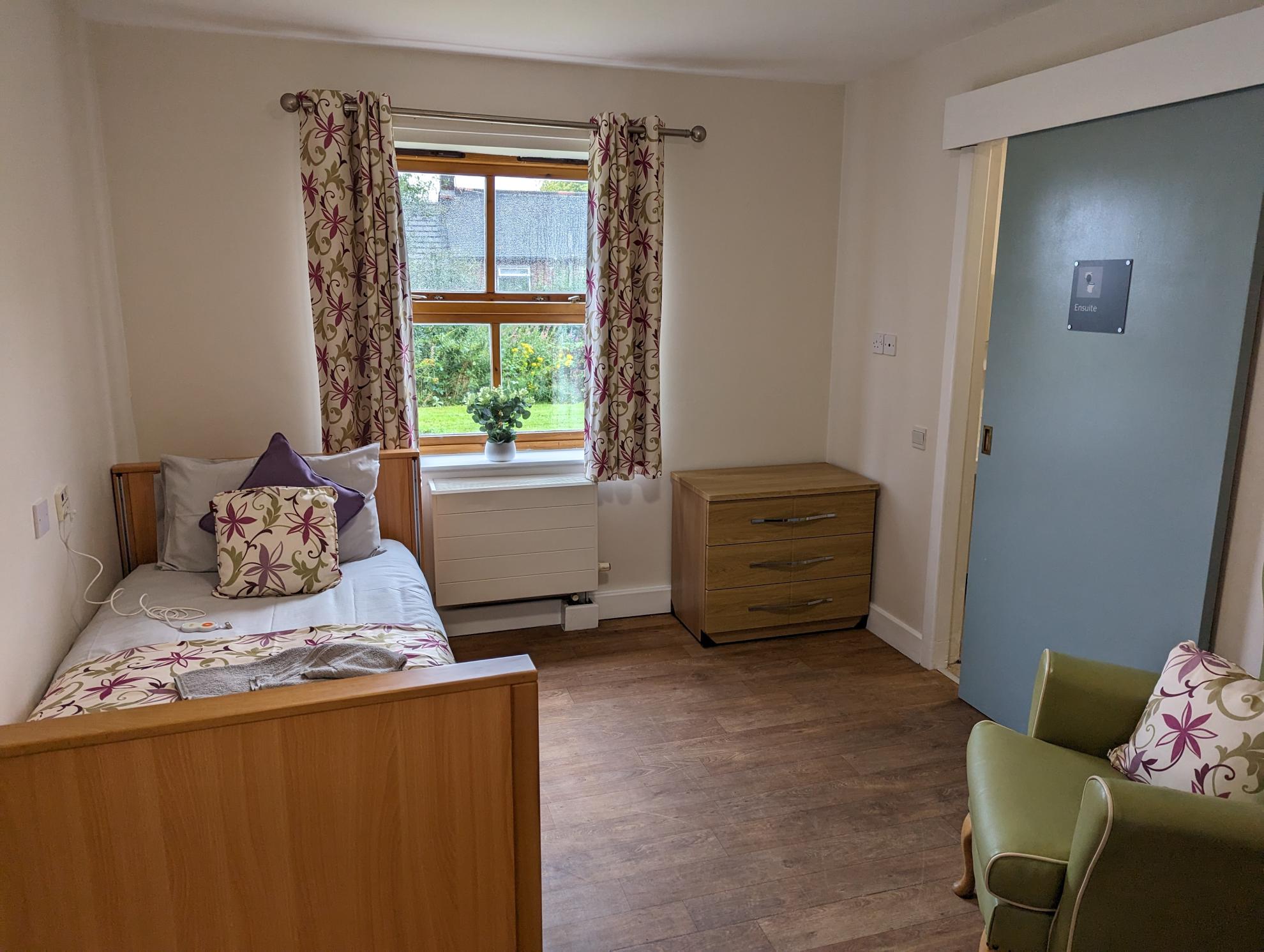 Bedroom in dementia-friendly Reconnect community at Langfield Care Home