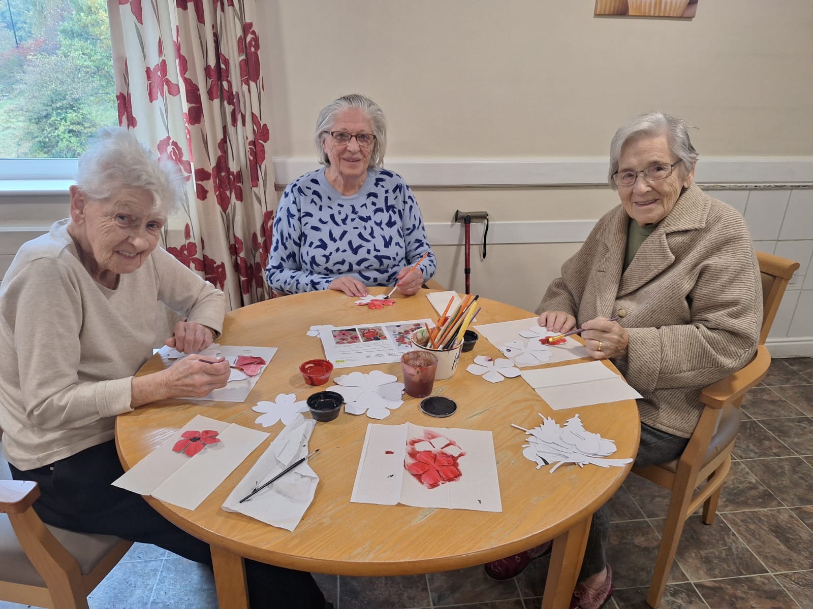 Residents at Cherry Trees Care Home in Rotherham