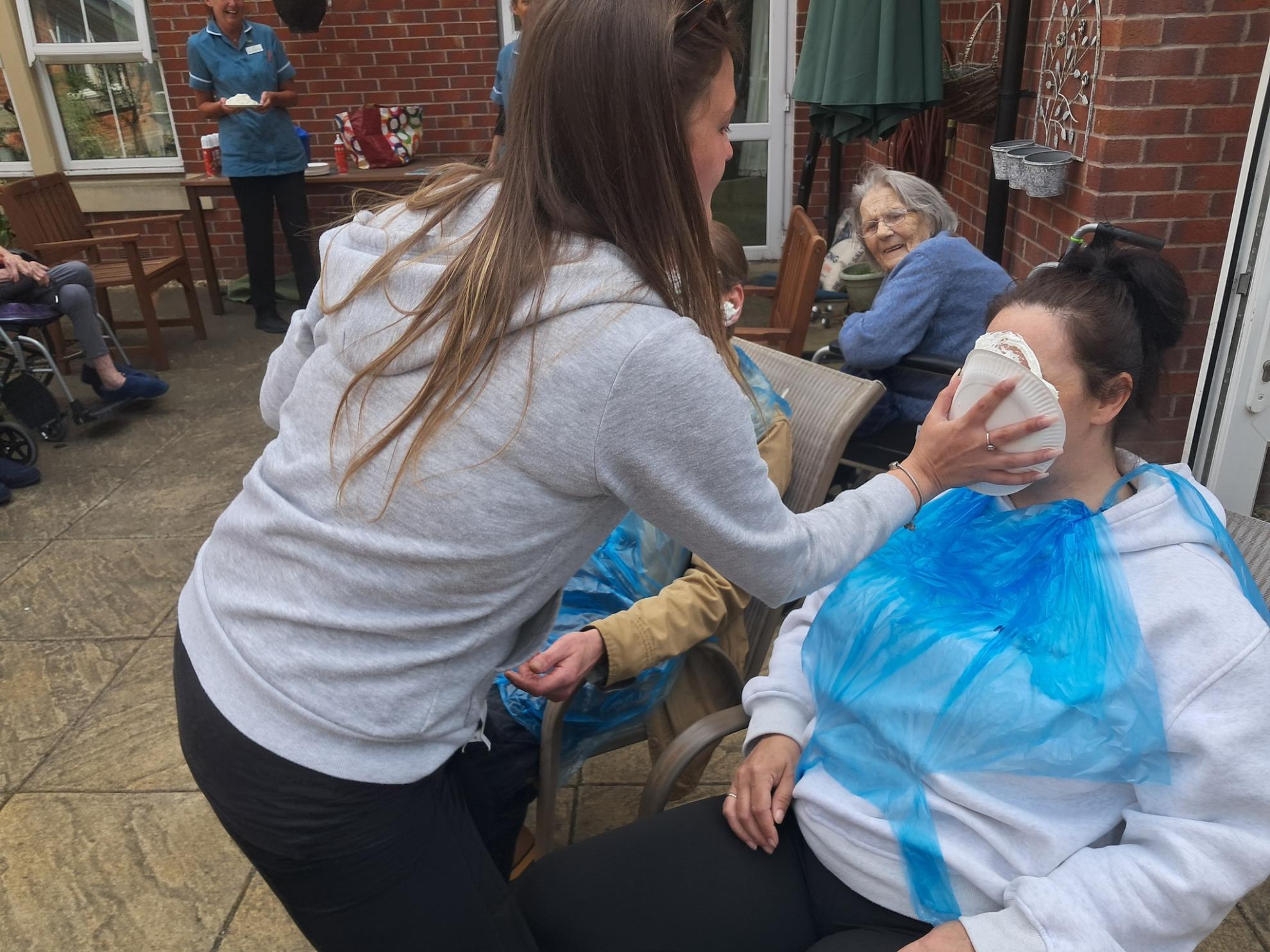 Residents enjoying event at Penwortham Grange and Lodge Care Home in Preston