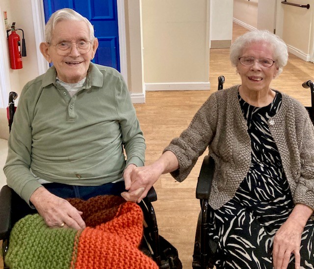 William and Doris Allison at Three Bridges Nursing Home in Warrington