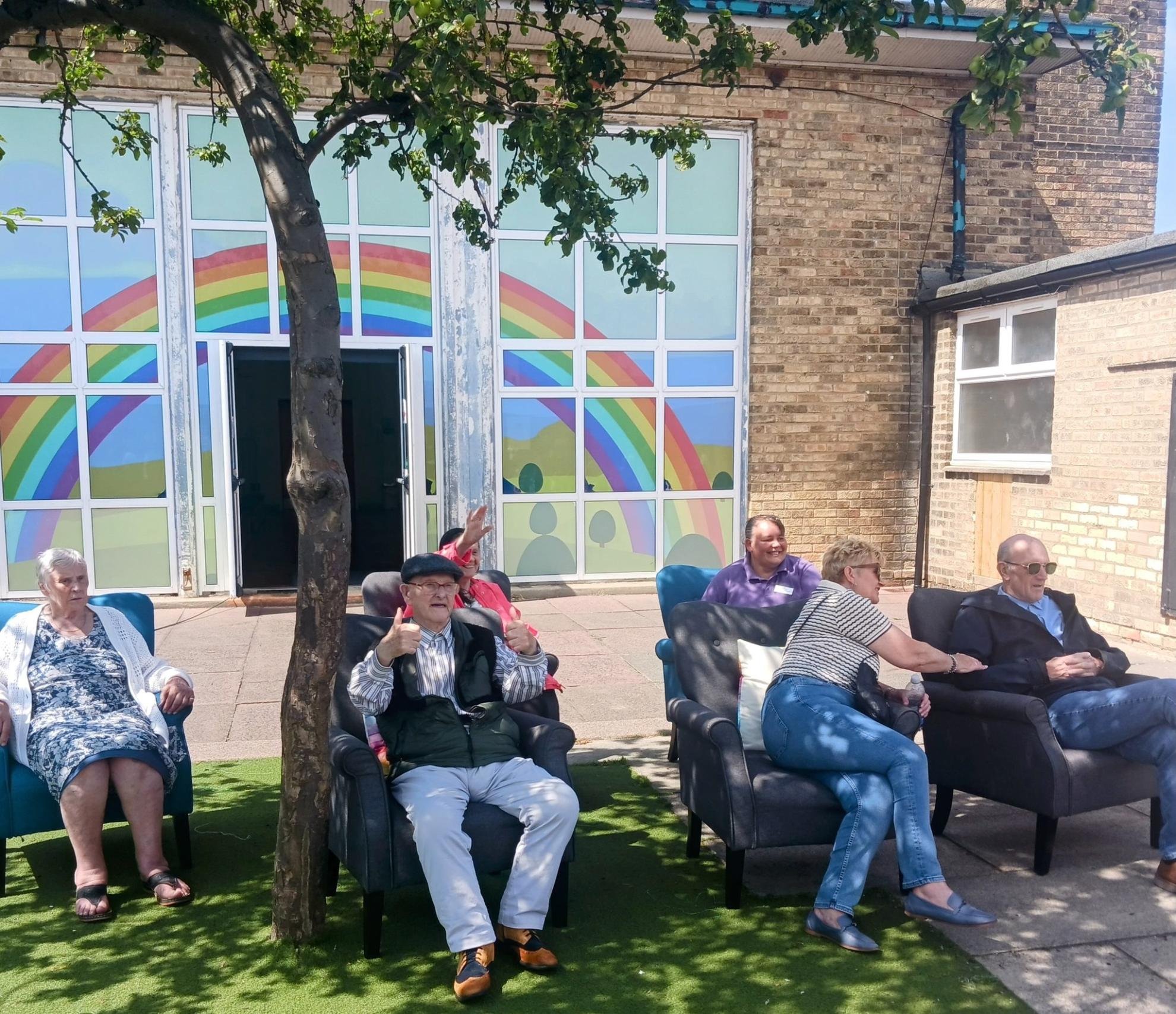 Residents from Archers Court Care Home visiting Farringdon Academy