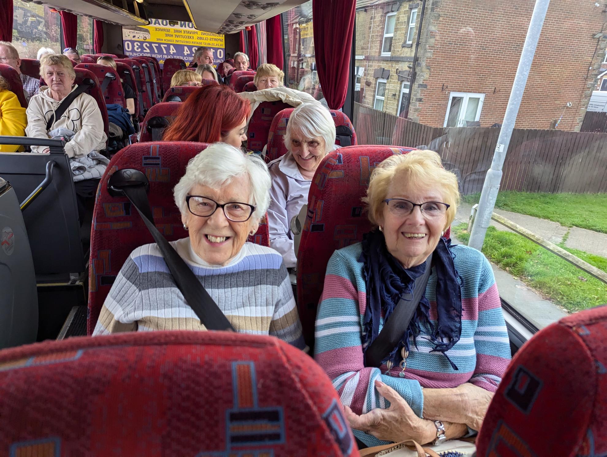 Ladies on the coach to Bridlington