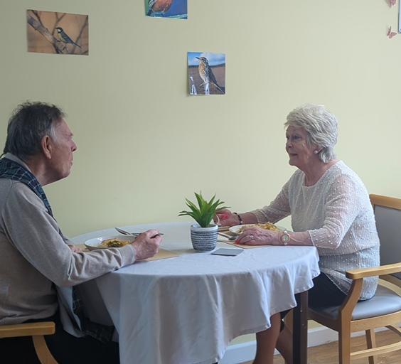 Albert and Collette have private dining experience