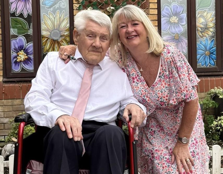 Collette and Brian ready for the wedding