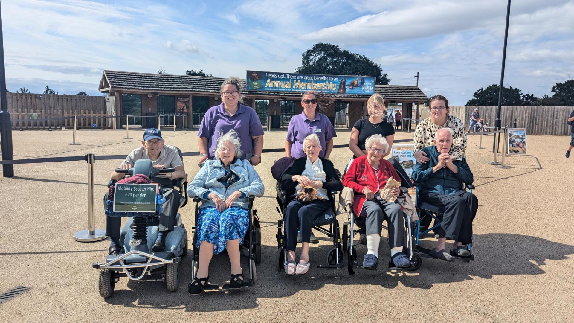 Residents from Millfield Nursing Home visit Yorkshire Wildlife Park