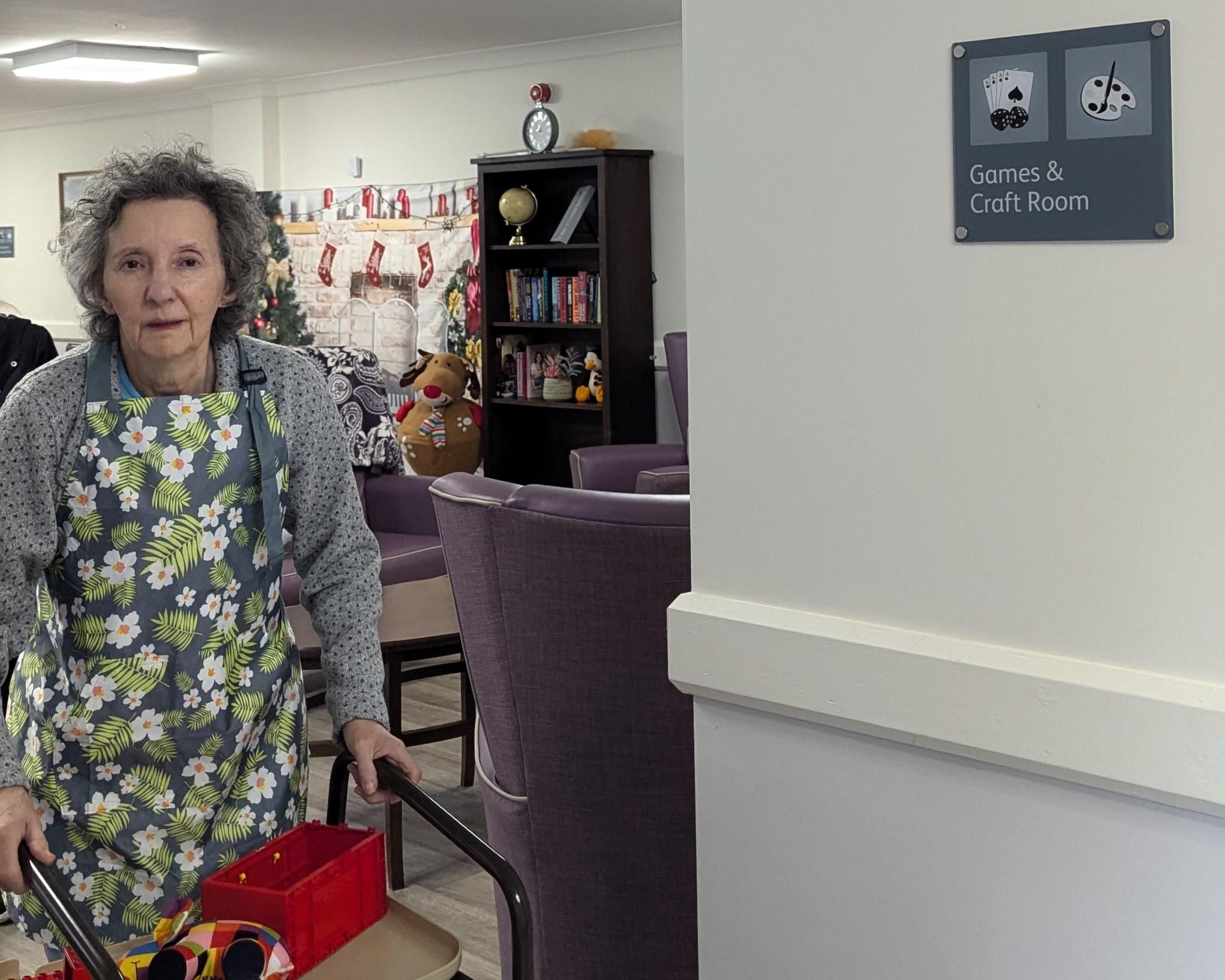 Susan, resident at Langfield Care Home in Greater Manchester 