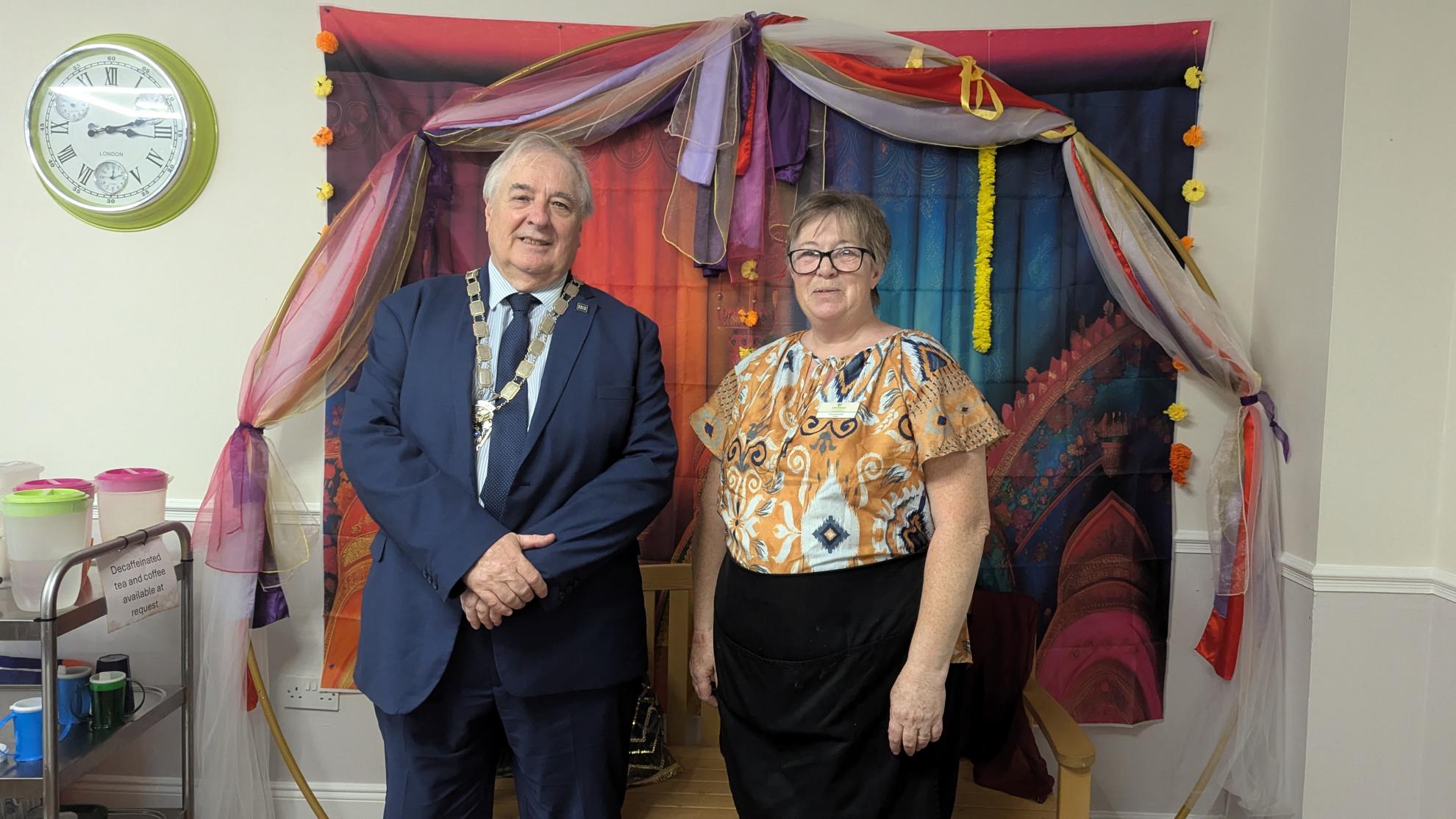 Deputy Mayor of Stockton on Tees Borough visits Green Lodge Care Home in Billingham