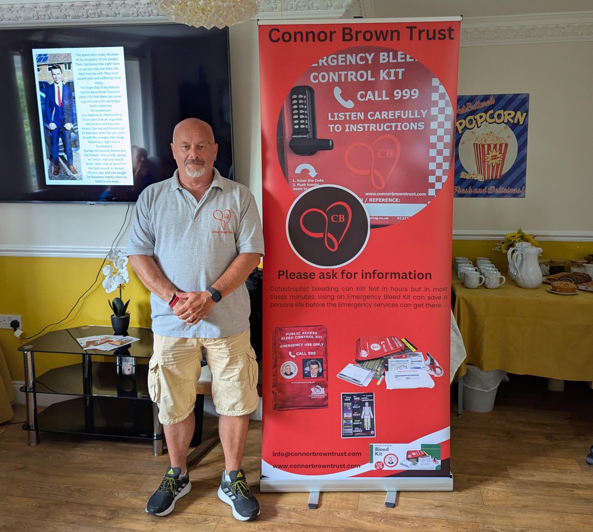 Simon Brown ready to give his presentation
