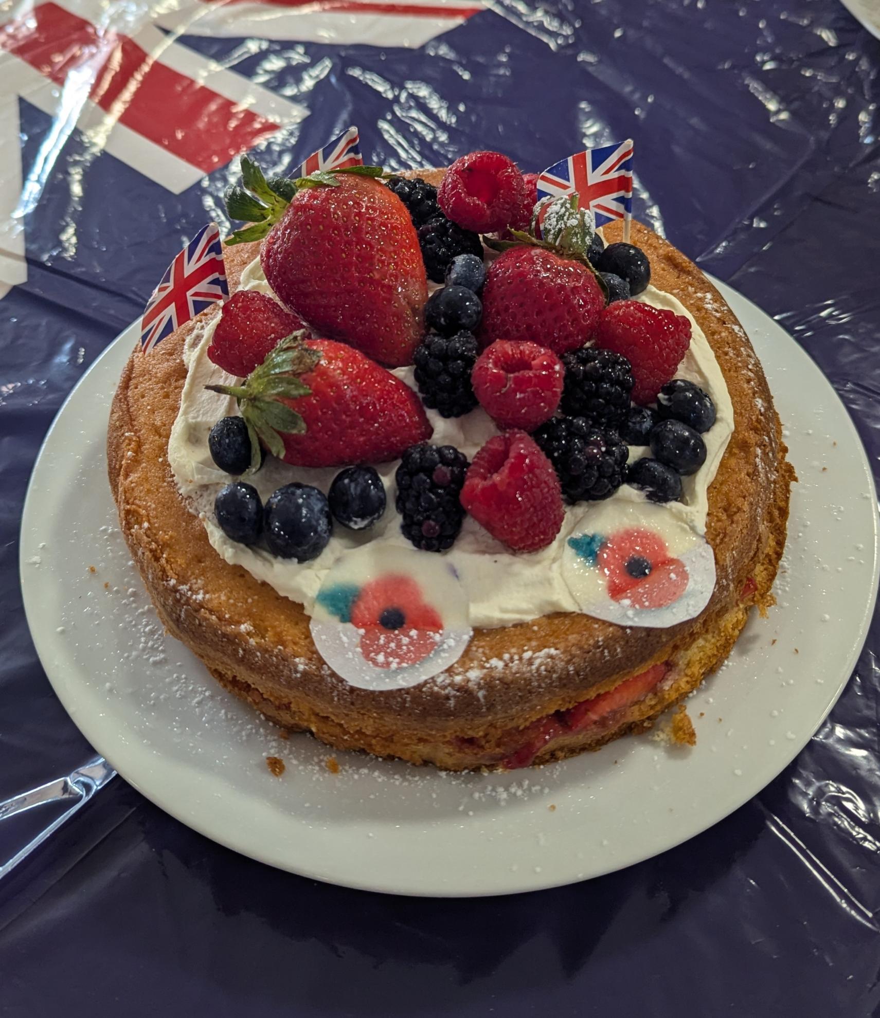 Photo of delicious homemade cake