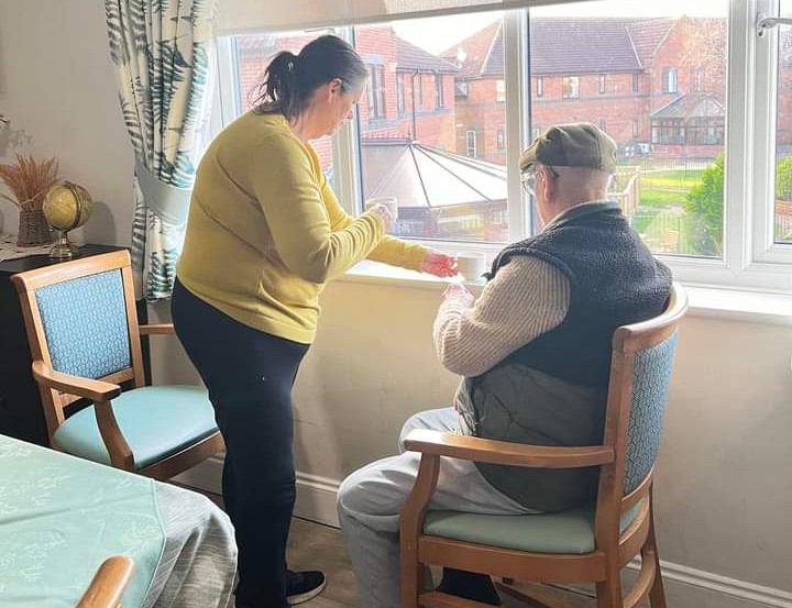 Peter and Kathleen at Archers Court Care Home in Sunderland