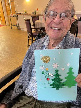 Resident at Langfield Care Home in Middleton