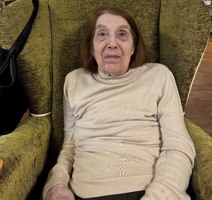 Pauline, resident at Chatsworth Lodge Care Home in Chesterfield