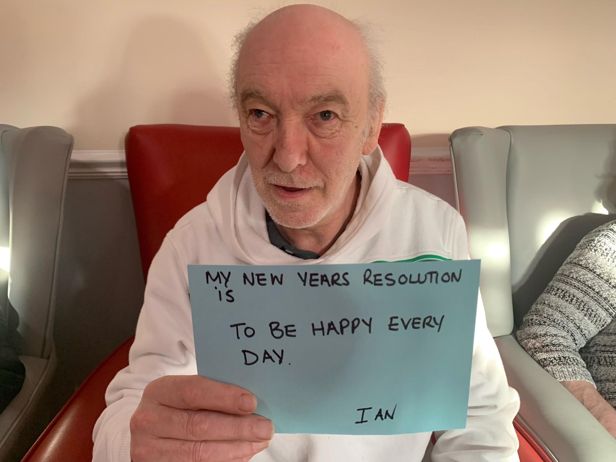 New Year's Resolution from the residents at Paddock Stile Manor Dementia Care Home