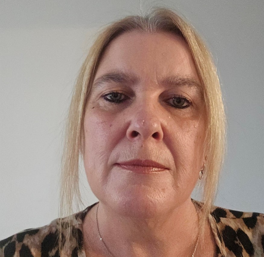 Suzanne looking at camera