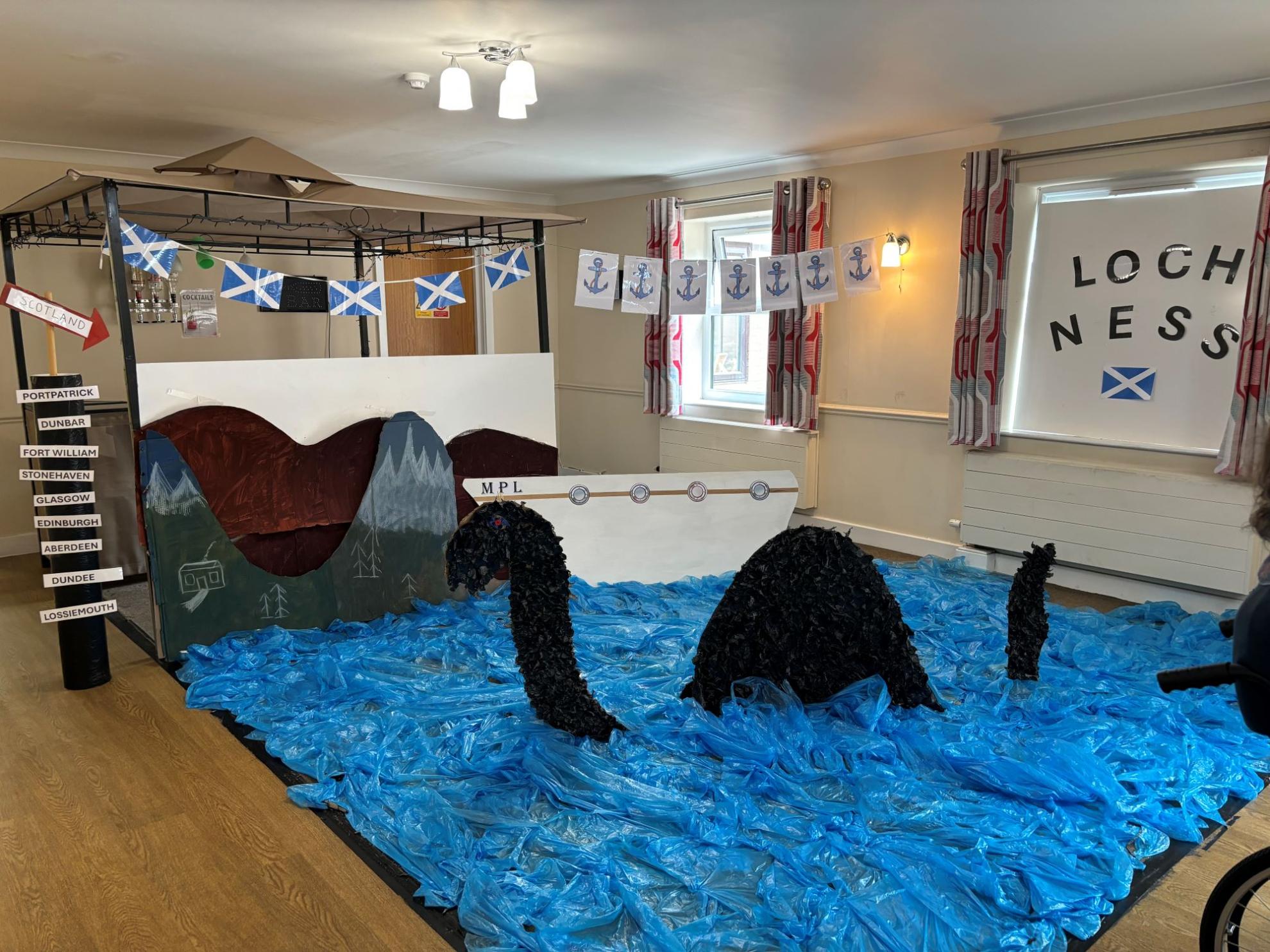 Loch Ness Monster at Middleton Park Lodge Nursing Home in Leeds