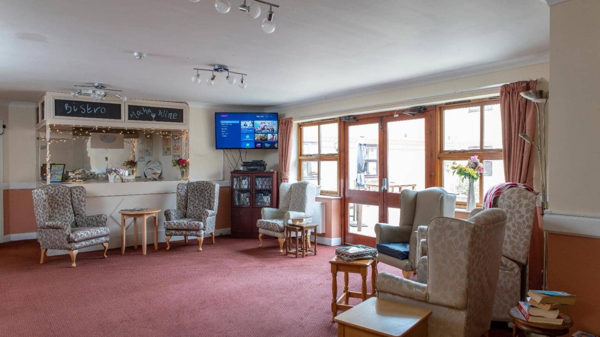 Langfield Care Home Lounge. 