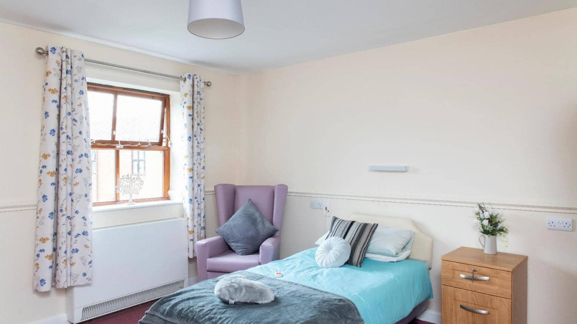 Paisley Lodge Care Home, Bedroom. 