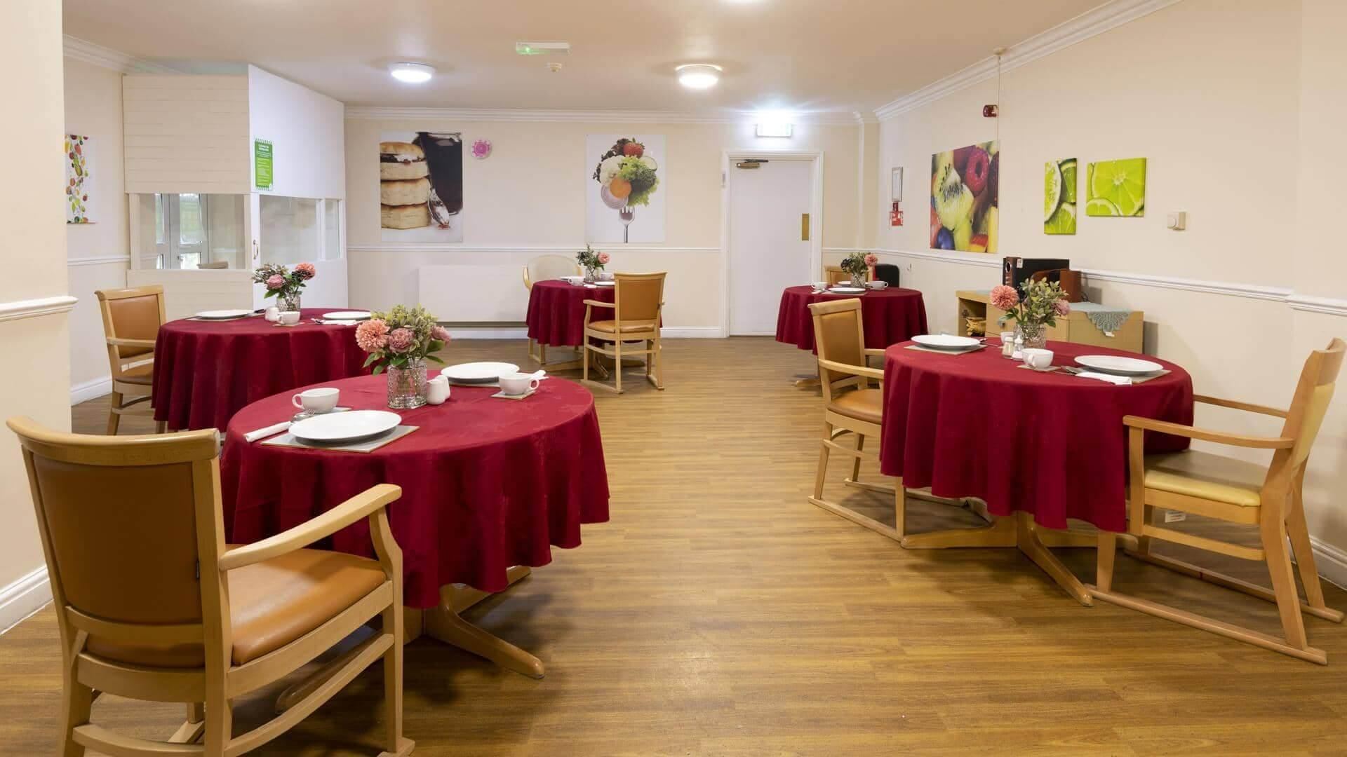 Riverdale care home communal Dining 