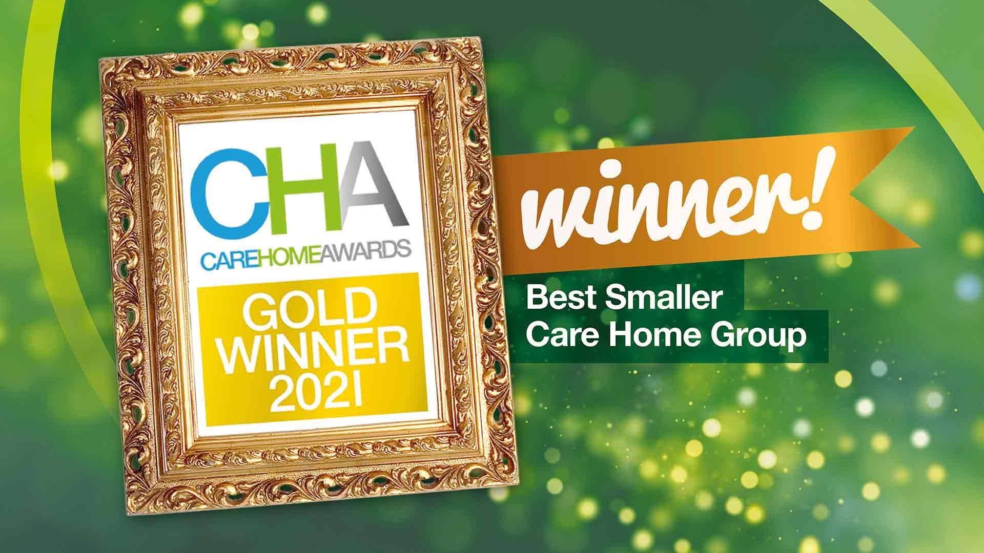 winner best small care home provider 2021
