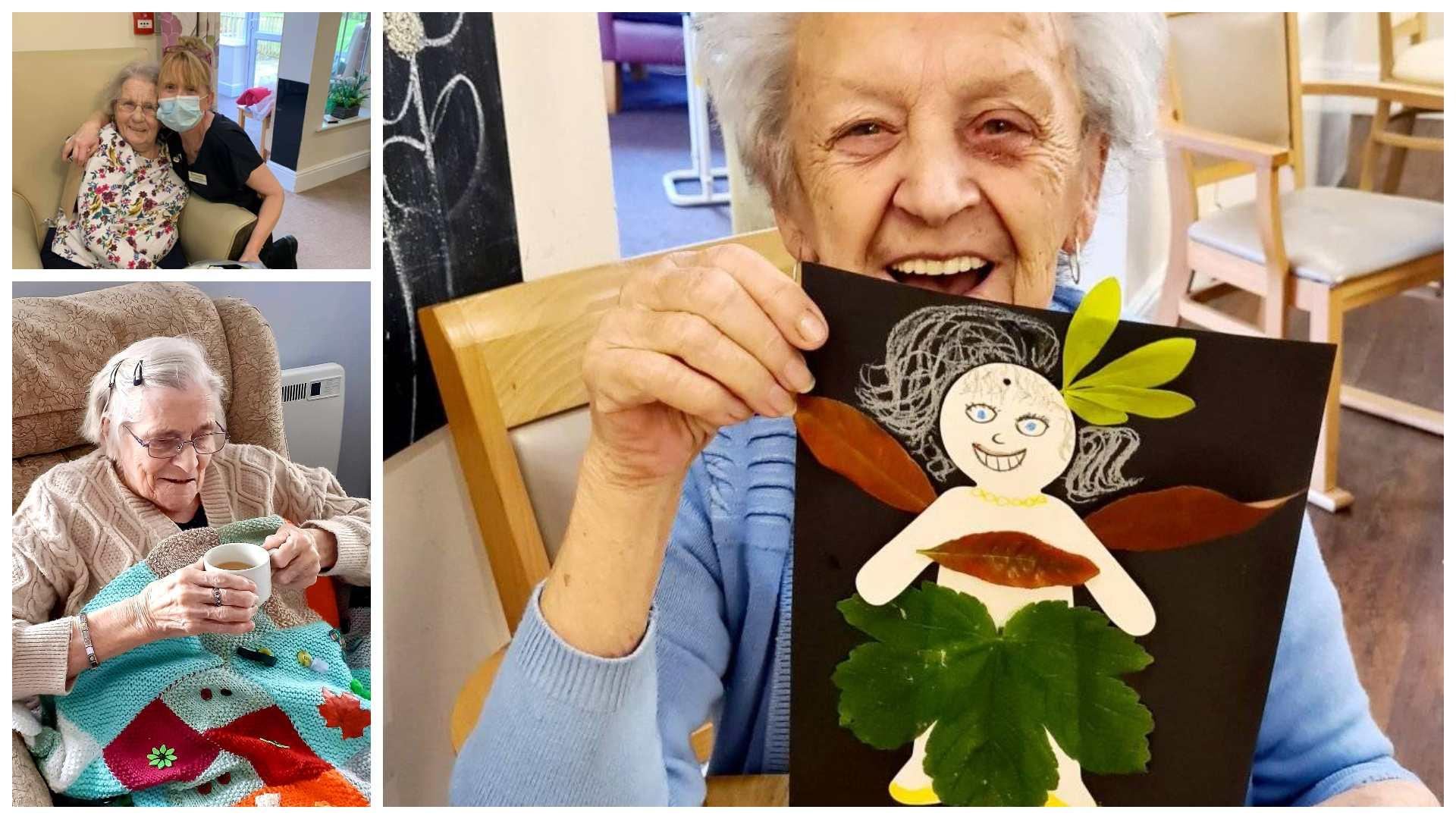 crafting at our care home