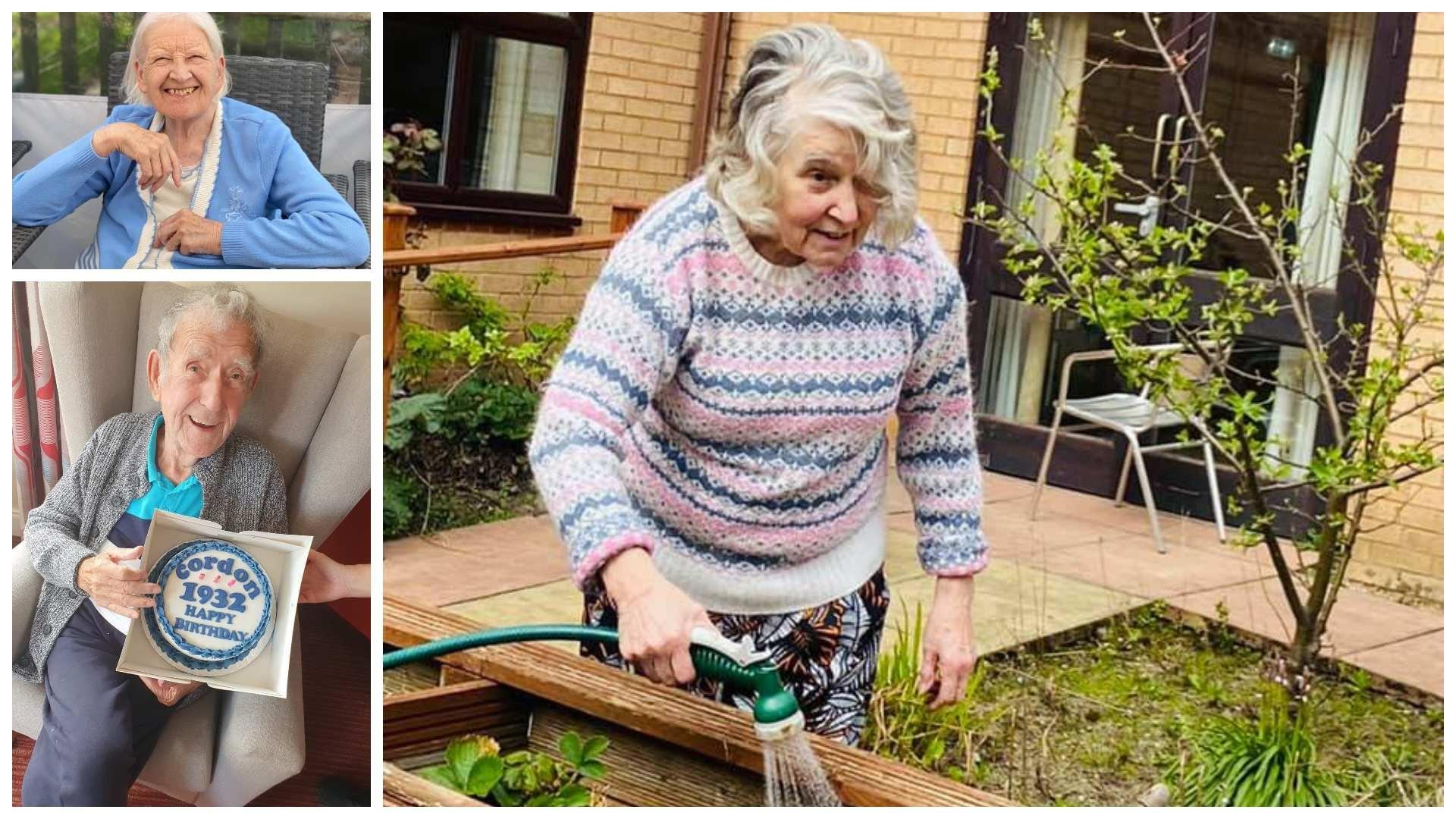 residents gardening at our local care home