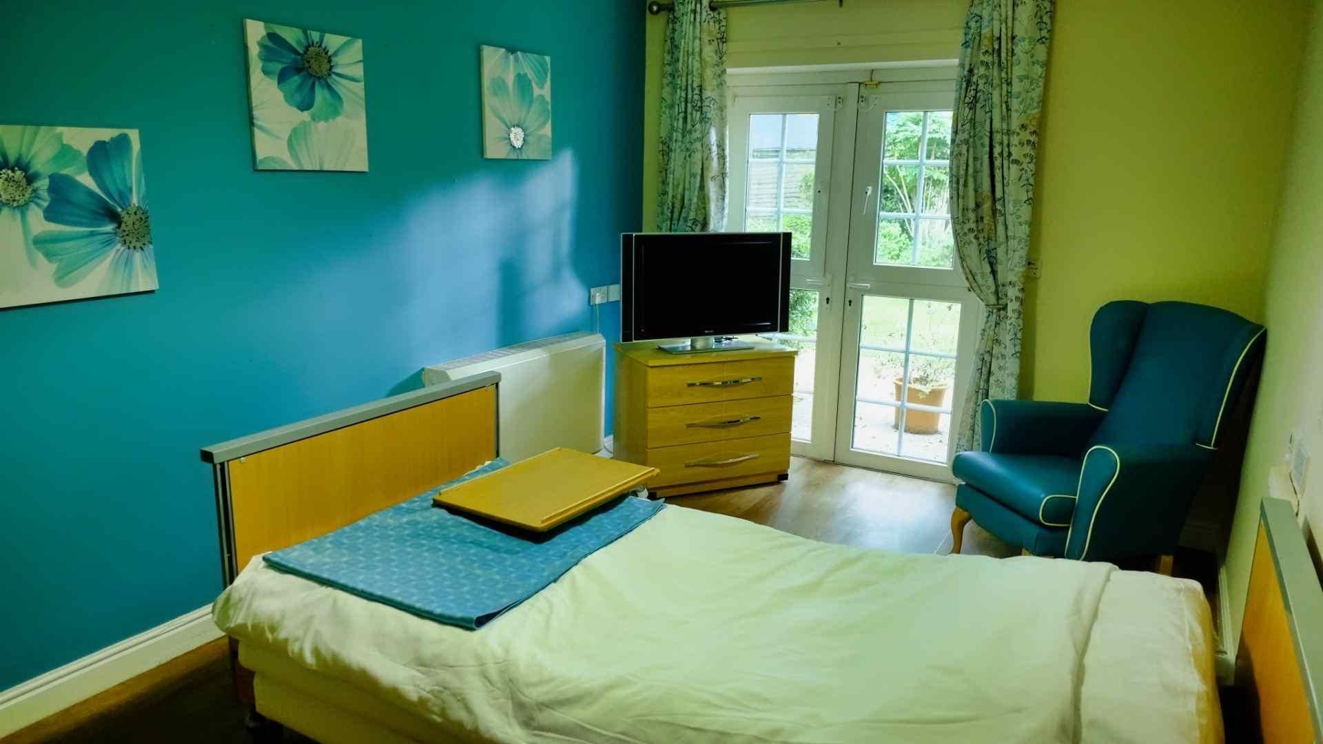 bedroom at eaton court nursing home
