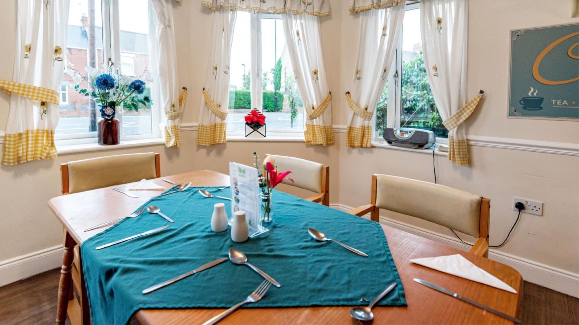 Dining room at Paddock Stile Manor Dementia Care Home in Houghton-le-Spring