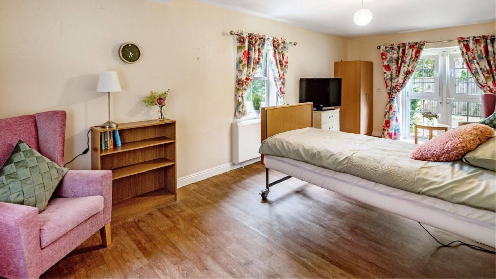 Bedroom at Eaton Court Nursing Home in Grimsby