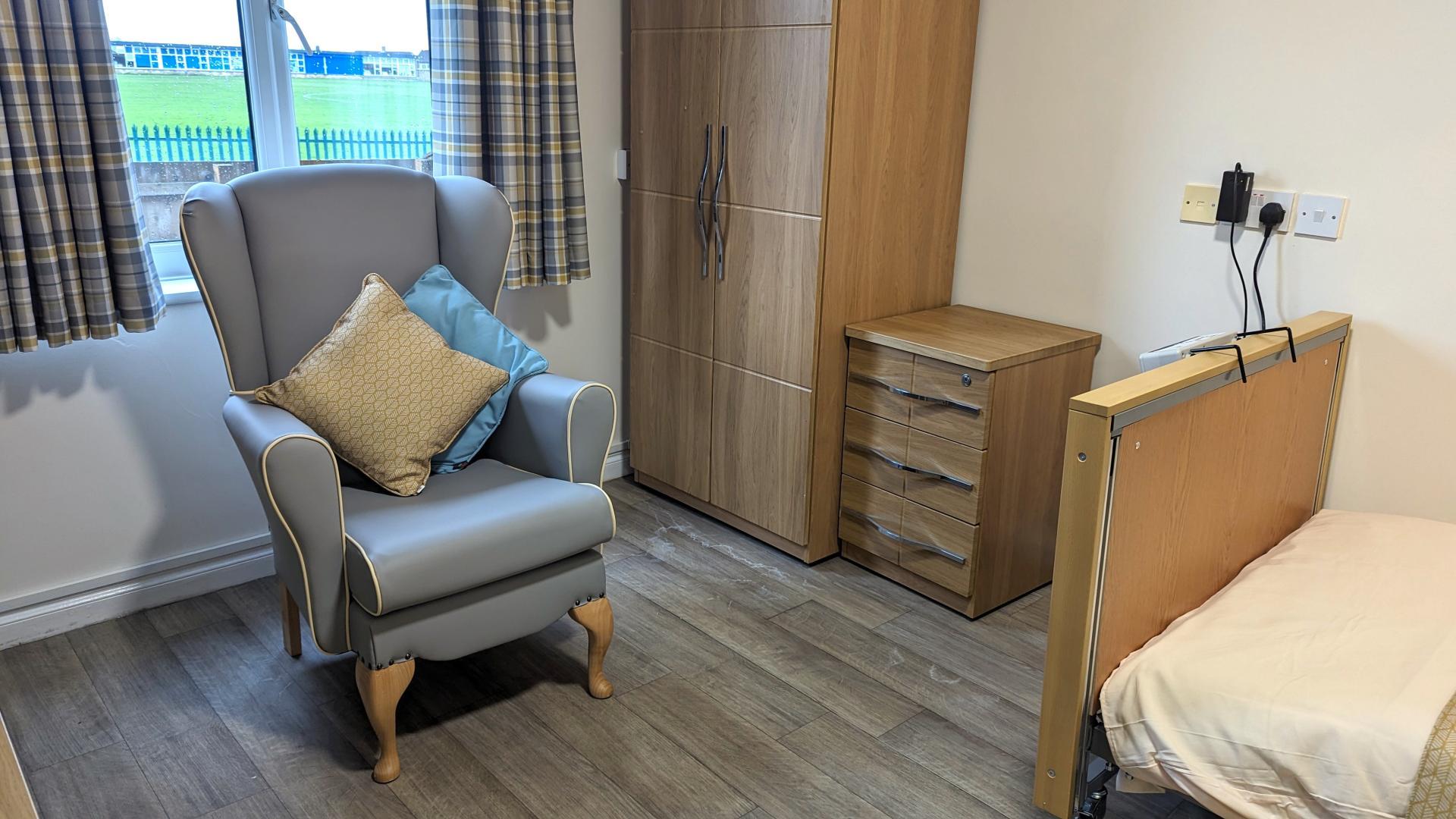 Bedroom at Archers Court Nursing Care Home