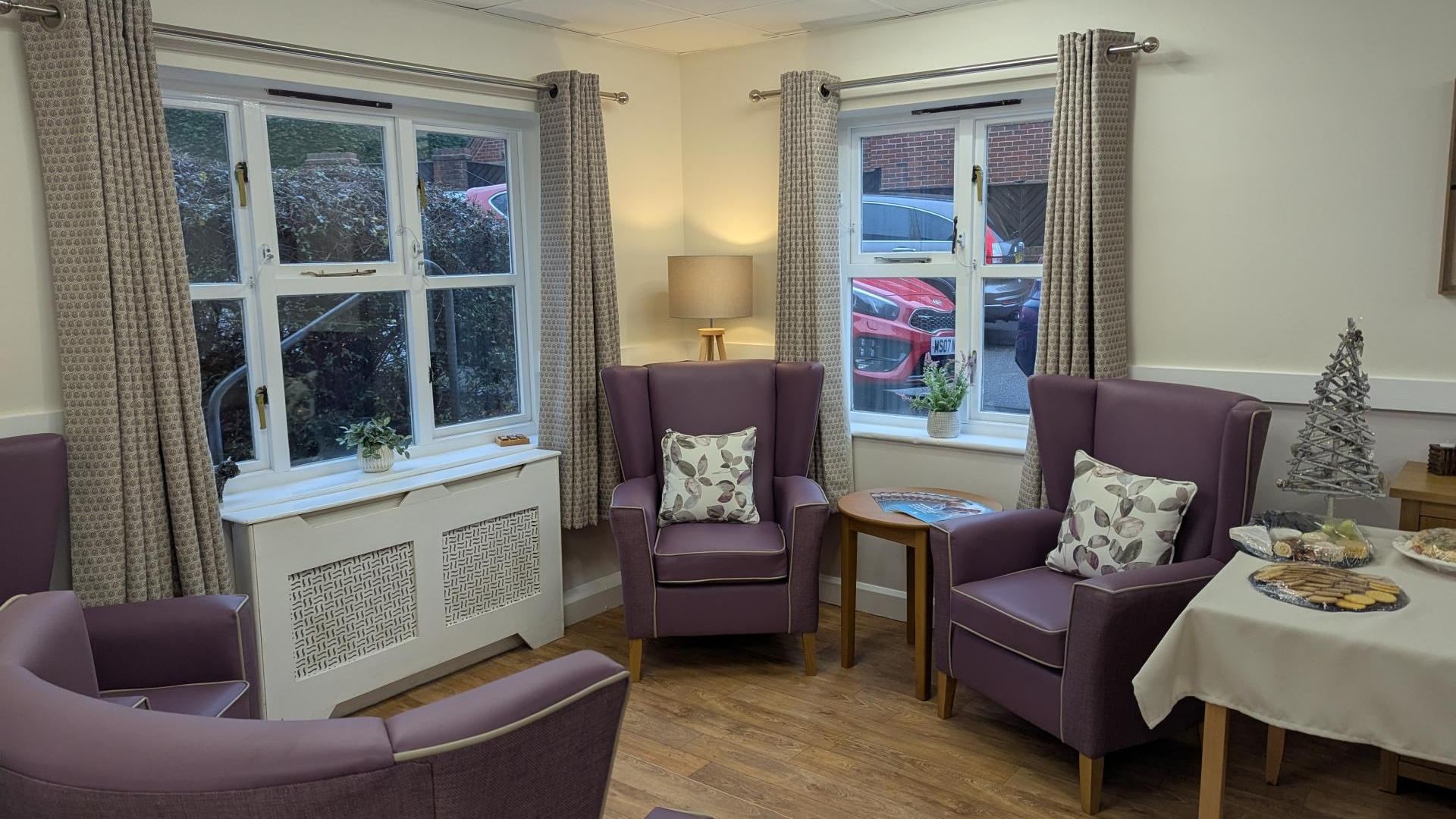 Living area at Eckington Court Nursing Home 