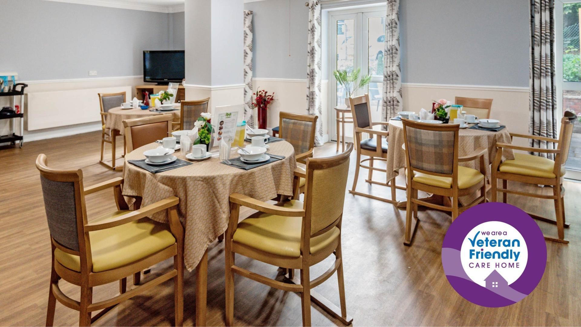 Dining area at Riverdale Care Home