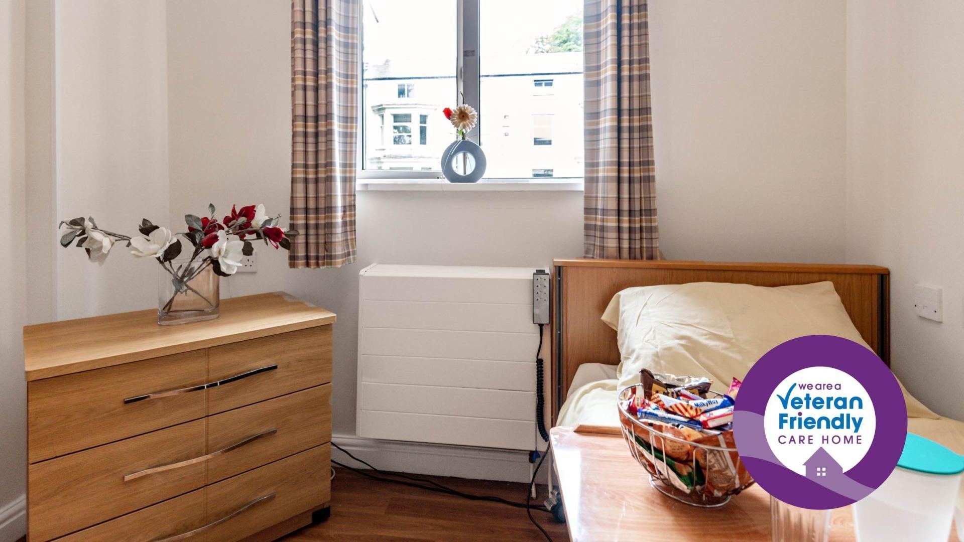 Bedroom at Riverdale Care Home 