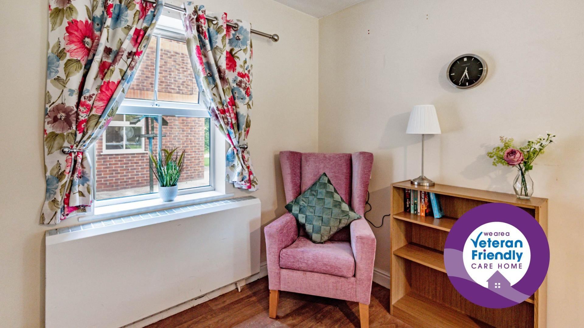 Cosy nook at Eaton Court Nursing Home 