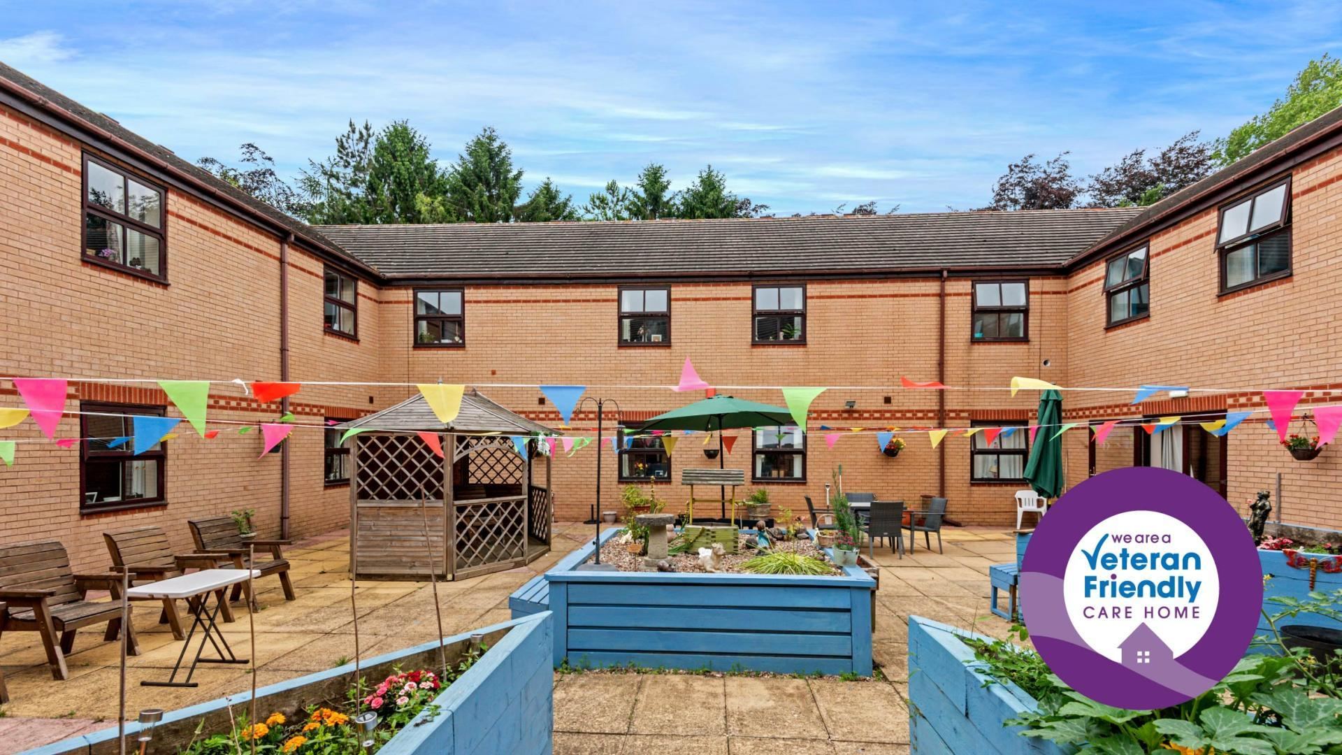 Courtyard at Millfield Nursing Home 