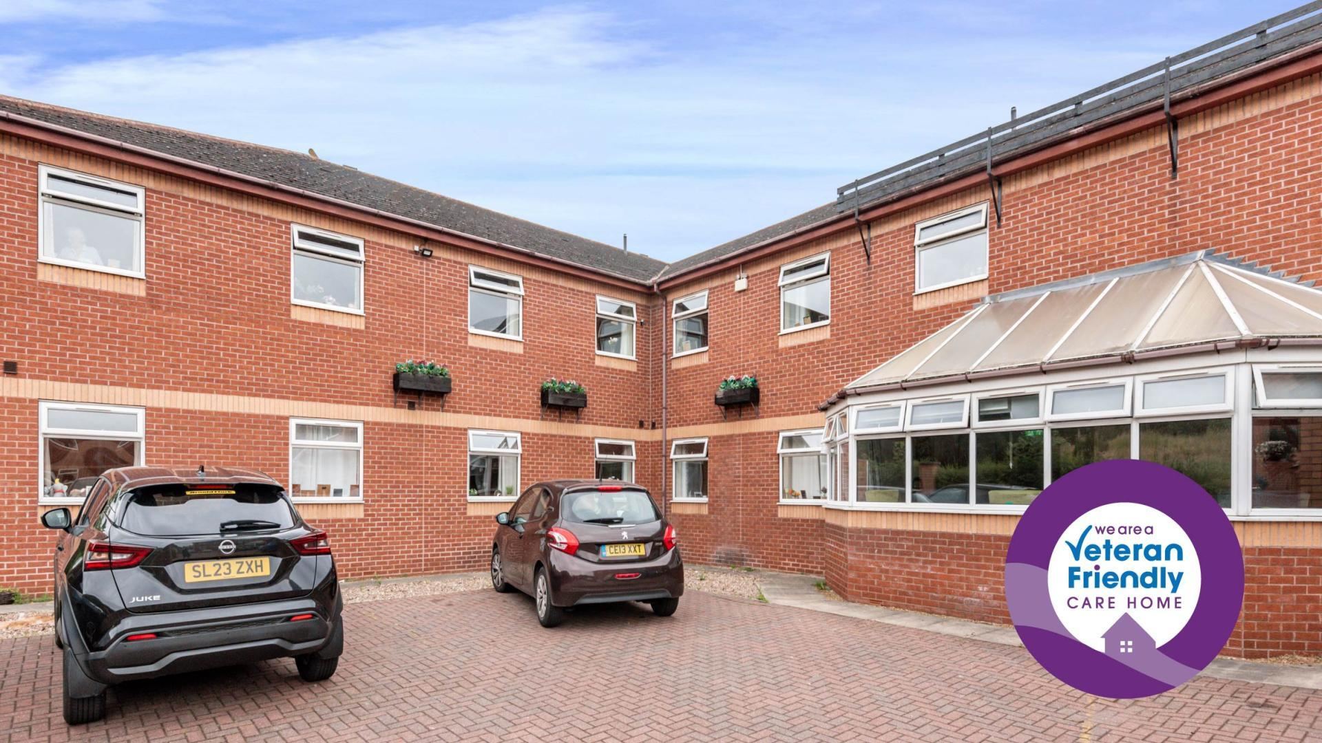 Courtyard at Cherry Trees Care Home 