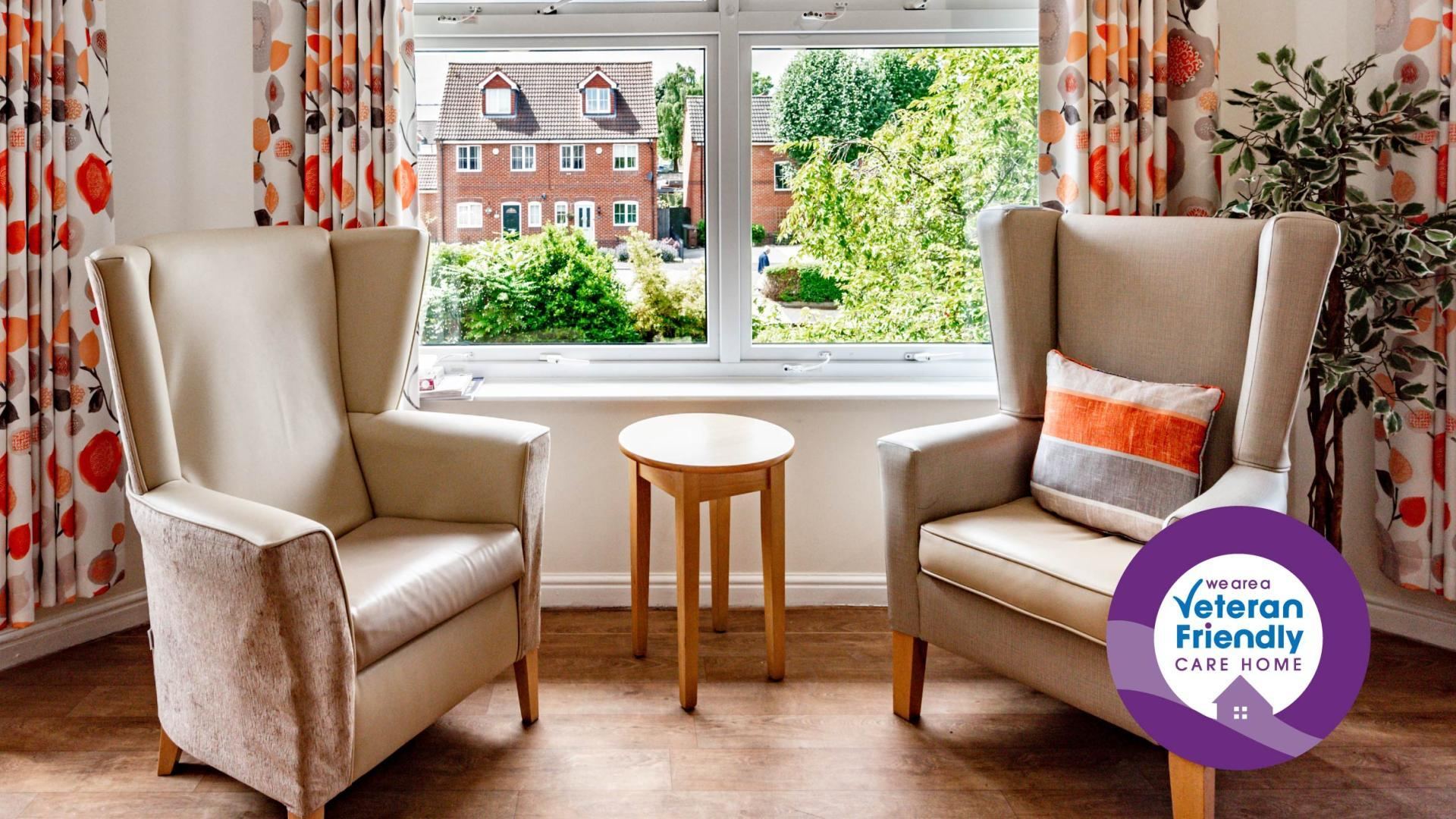 Living area at Castleford Lodge Care Home 