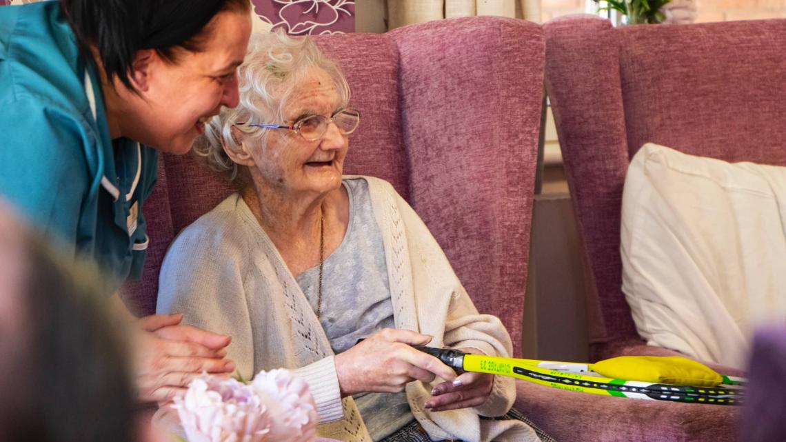 resident-staff-talking