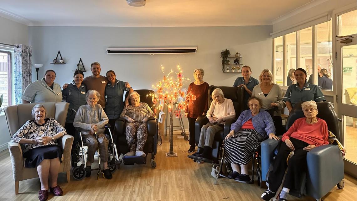 Remembrance tree at Three Bridges Nursing Home