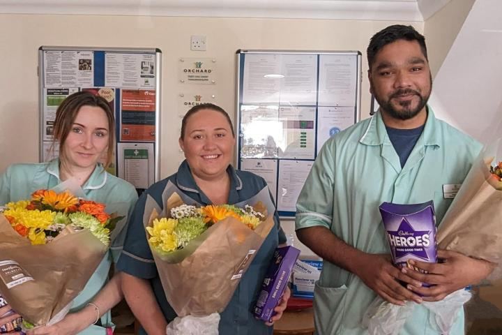 Colleagues at Lofthouse Grange and Lodge Care Home in Wakefield