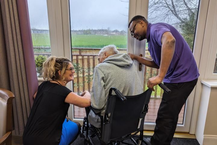 Resident at Archers Court Nursing Care Home in Sunderland