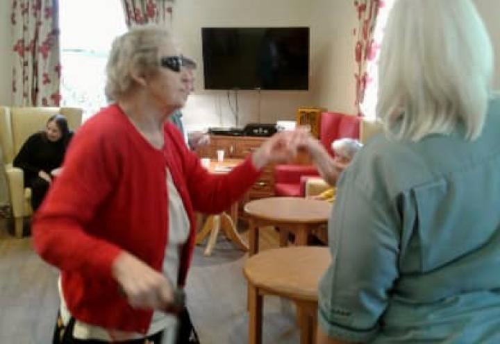 Residents dancing during their recently afternoon of music.