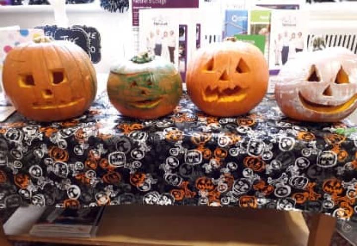 pumpkins that the residents carved. 