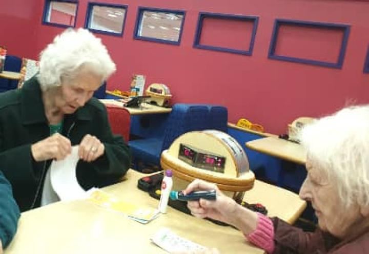 residents at the bingo. 