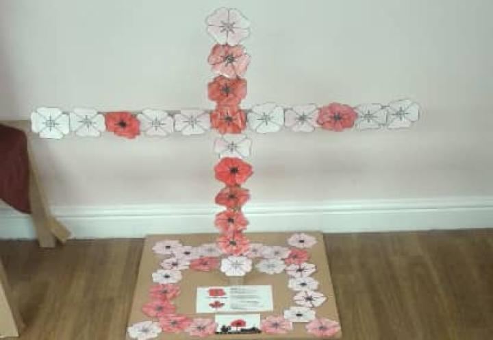 Remembrance Day display. 