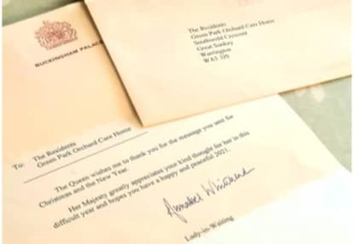letter from the queen. 